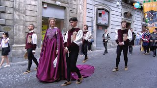 Corteo Giostra Cavalleresca di Sulmona 2024 con Adriana Volpe [upl. by Annad]