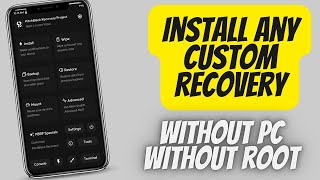 🔥 How To Install Custom Recovery On Android Without pc No Root 🔥 [upl. by Tsai718]