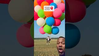 How Many Balloons Does It Take balloon shorts trending mrbeast funnyvideo reels y [upl. by Kulda]