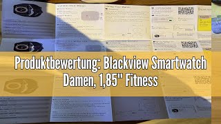 Produktbewertung Blackview Smartwatch Damen 185 Fitnessuhr mit Tätigen und Annehmen von Anrufen [upl. by Ditter]