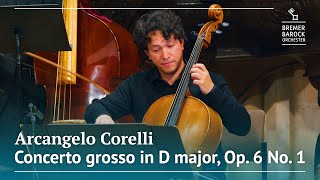 Arcangelo Corelli Concerto grosso in D major Op 6 No 1 – Bremer Barockorchester [upl. by Owades845]