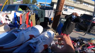 LA fleamarket  SHE WAS FIRM I RESPECT THAT BRAND NEW NIKE CORTEZ amp VINTAGE CORTEZ amp MORE JERSEY [upl. by Gilli]