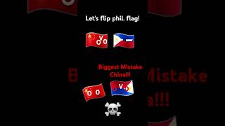 China flips Philippines flag ☠️ [upl. by Erbma358]