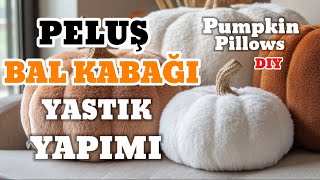 Bal Kabağı Yastık Yapımı  DIY  Pumpkin Pillow  Pumpkin Craft pumpkin diy crochet [upl. by Teloiv639]