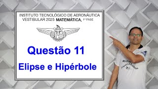 QUESTÃO 11 ITA 2025 Cônicas Elipse e Hipérbole [upl. by Demaggio]