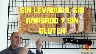 PAN DE TRIGO SARRACENO SIN GLUTEN SIN AMASADO Y SIN LEVADURA Escuela de panadería [upl. by Alistair538]