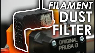 Filament DUST FILTER  Prusa i3 MK2 UPGRADE [upl. by Atiruam]