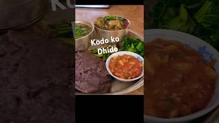 Kodo ko Dhidofood cooking recipe nepalifood [upl. by Allissa]