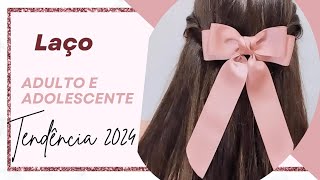 LAÇO ADULTO COM PONTAS 🎀🎀 tendência 2024👌 fácil [upl. by Gerstein]