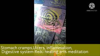 Reiki for Stomach cramps Ulcers Inflammation healing arts meditation [upl. by Attiuqal75]