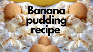 Easiest amp most delicious banana pudding recipe ever [upl. by Yrtnahc]