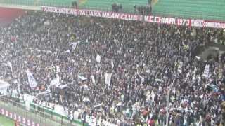 Milan  Spezia 31 7000 tifosi spezzini a San Siro 15114 Coppa Italia [upl. by Ahsinej]