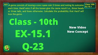 Ex 151 Q23 Class10  Probability  Exercise 151  Class10 Math  Class10 Ex 151 Q23  Green Board [upl. by Gordan]