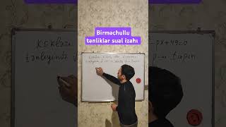 Riyaziyyat Toplu birməchullu tənliklər riyaziyyat maths abituriyent [upl. by Yonit]