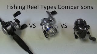 Best Fishing Reel Type  Spinning Vs Baitcasting Vs Spincaster Reels Best Reel with Pros and Cons [upl. by Ahsinit]