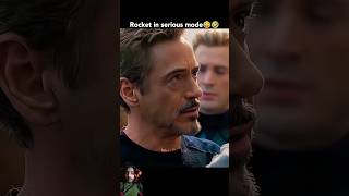 Rocket when Tony Stark preparing infinity gauntlet Funny God of thunder shorts ytshorts marvel [upl. by Ihpen]