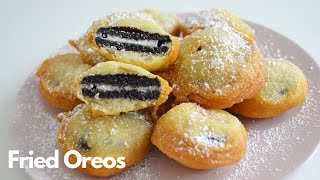 EASY DEEP FRIED OREOS RECIPE  WITH PANCAKE MIX [upl. by Vidal]