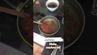 How to make color cashew oil ndtfastfood cooking food [upl. by Llehcear]