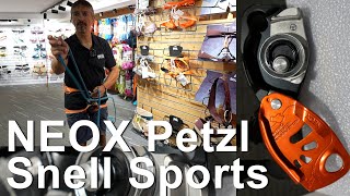 NEOX Petzl Snell Sports Chamonix assureur avec blocage assisté par came escalade en tête [upl. by Euphemie]