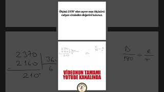 11 Sınıf Matematik 1Dönem 1Yazılı Sorusu [upl. by Natlus]