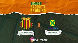 Sampaio Basquete x Santo André  AO VIVO E COM IMAGENS  LBF 2024 [upl. by Euphemiah]