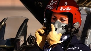 First Female Thunderbird Pilot  US Air Force [upl. by Teador638]