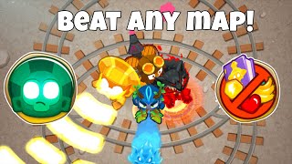 HOW TO BEAT almost EVERY MAP IN BTD6 chimpsimpoppable EASIEST STRATEGY EVER [upl. by Lahcym655]