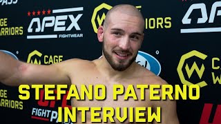 CW 179 Stefano Paterno PostFight Interview [upl. by Innus821]