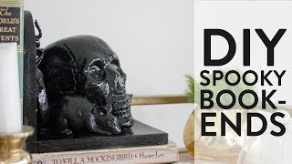 DIY Spooky Bookends for Halloween [upl. by Tabbatha770]