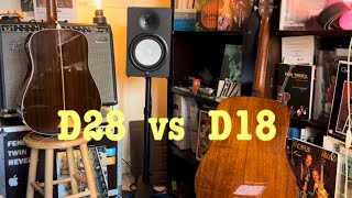 Martin D18 VS Martin D28 [upl. by Saticilef]