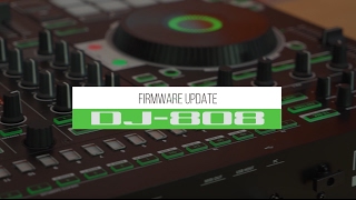 Roland DJ808 DJ Controller quotHow to Update Firmwarequot [upl. by Paulson691]