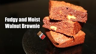 How to Make Fudgy and Moist Walnut Brownies ft Firmoo  布朗尼 [upl. by Eirok83]