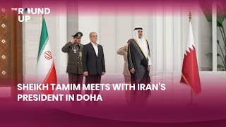 Sheikh Tamim Meets With Iran’s President In Doha [upl. by Rases457]