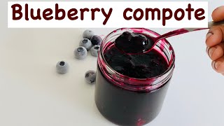 How to make the Perfect Blueberry Compote under 15 minutes Kitchen2heart [upl. by Ermanno]