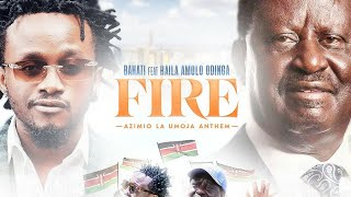 BAHATI Feat HON RAILA AMOLO ODINGA  FIRE Official Music Video [upl. by Aisatana161]