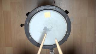 roulements de batterie flam paradiddle diddle snare rudiment [upl. by Zoes]