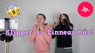 Klipper av Linneas hår i en musically  går av på riktigt [upl. by Roswell]