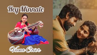 Hey Minnale  Amaran  GV Prakash  Haricharan  Shwetha Mohan  Veena Cover  DrRajalakshmi [upl. by Aicelf]