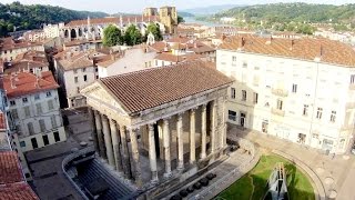 ACTUA DRONE et Temple dAuguste et de Livie  Vienne  Isère  France [upl. by Ezar]