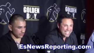 full vid oscar de la hoya on canelo vs kirkland and frankie gomez vs soto EsNews [upl. by Nekal]