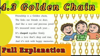 Golden Chain Poem Std 8th  43 Golden Chain Poem Class 8th  Full Explanation  Helen Steiner Rice [upl. by Manvil]