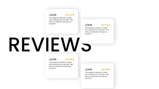 Cool Reviews Scroll Animation with GSAP  HTML CSS amp JS Tutorial [upl. by Aramenta115]