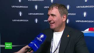 Gheorghe Hagi după calificarea României în optimi la Euro 2024 [upl. by Lallage]