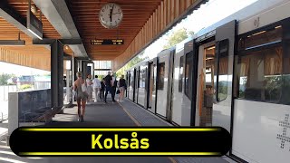 Metro Station Kolsås  Oslo 🇳🇴  Walkthrough 🚶 [upl. by Leahcir]