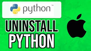 How to UNINSTALL PYTHON on MAC 2024  Remove Python from Mac [upl. by Icyak944]