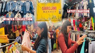 Winter Collection Sarojini Nagar Market  Market Delhi [upl. by Akeinahs]