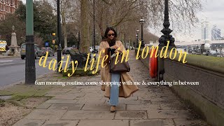 life in London  6am morning routine come winter shopping with me amp haul whats in my bag [upl. by Lipcombe117]