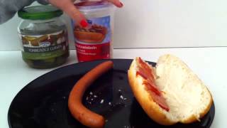 Hot Dog selber machen  amerikanisches Essen [upl. by Chong]