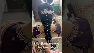 pellikuturu hairstyles  bridal hairstyles rjy wedding rajahmundry hairstyle bridalmakeup [upl. by Mchail]