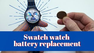 Swatch Watch Battery Replacement  How to Change the Watch Battery on your Swatch Watch [upl. by Namsaj259]